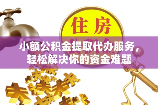 专属小额公积金提取代办服务，轻松解决你的资金难题