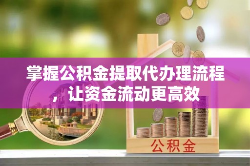 专属掌握公积金提取代办理流程，让资金流动更高效